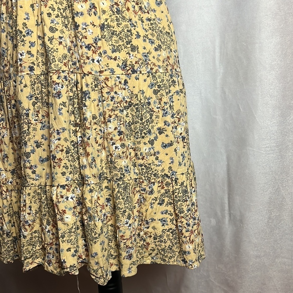 Maurices Small with lining Floral Flutter Sleeve Babydoll Mini Dress - Picture 5 of 8